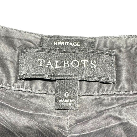 Talbots Wool Pinstripe Pants Gray Size 6 - Picture 3 of 9